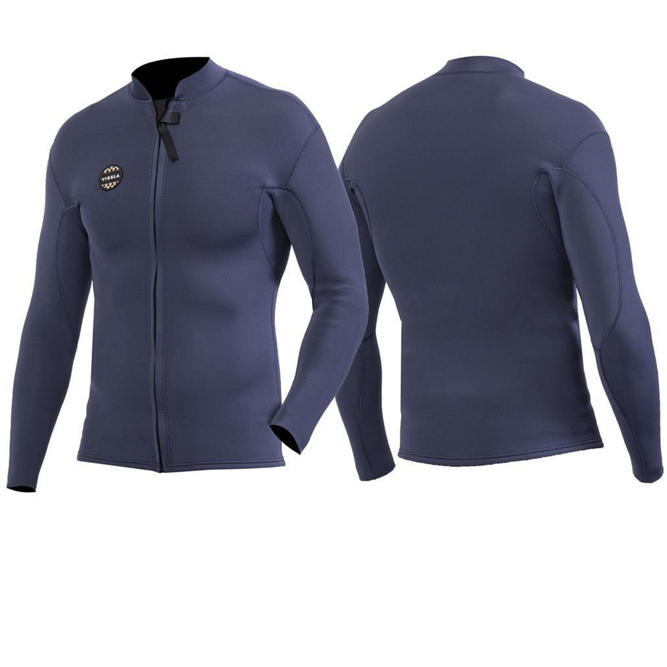 Vissla | Men'S 2mm Neoprene Jacket Solid Sets Front Zip