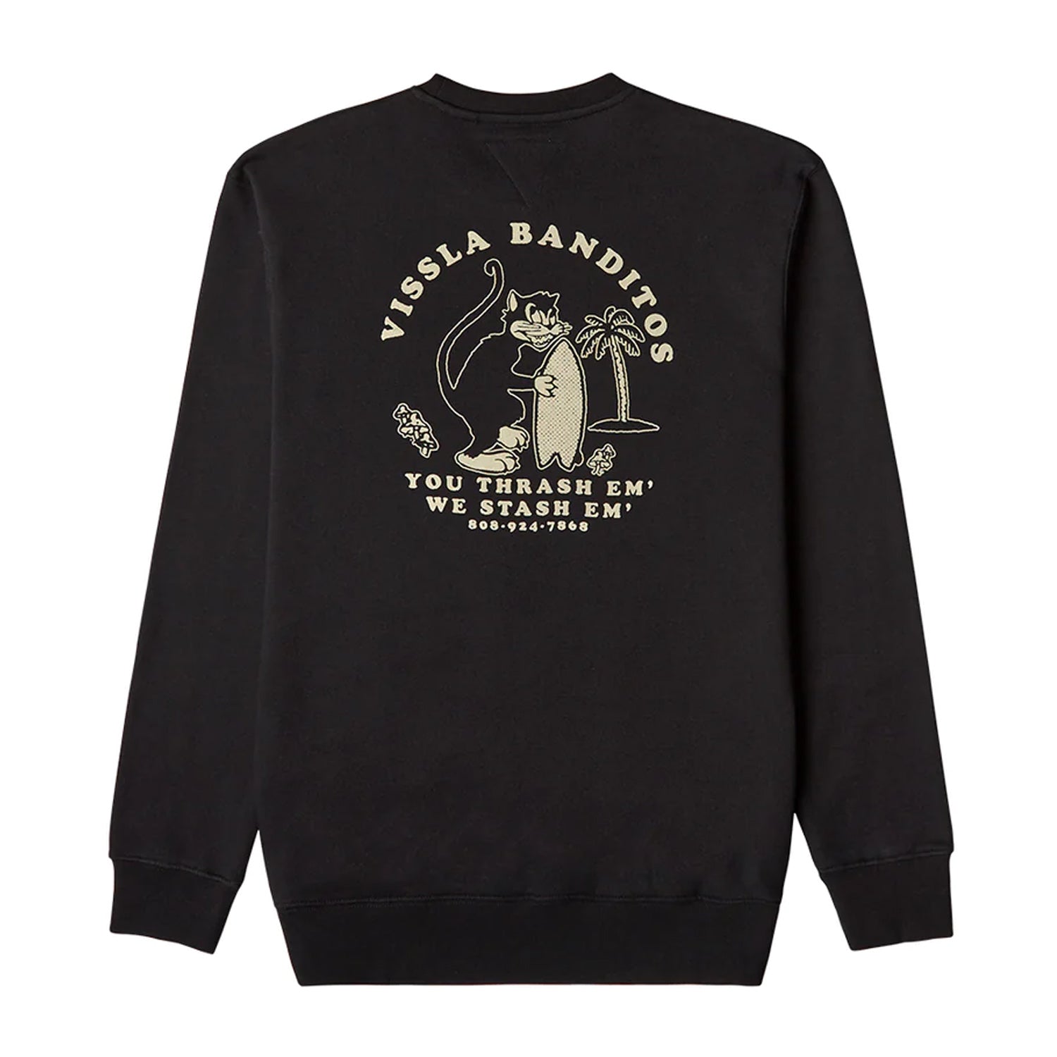 Vissla | Banditos Organic Crew Sweatshirt - Black