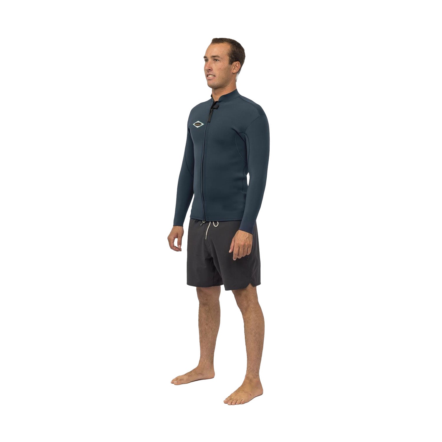 Vissla | Men Solid Set Long Sleeve Neoprene Top Front Zip - 2mm