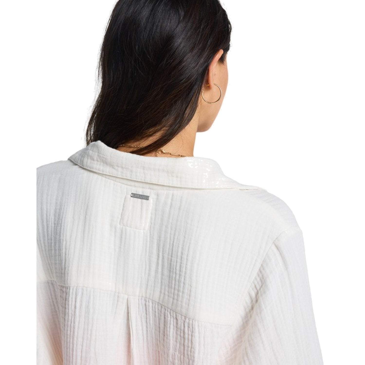 Billabong | Women Swell Blouse Twilight Blue Woven Top Shirt Long Sleeves