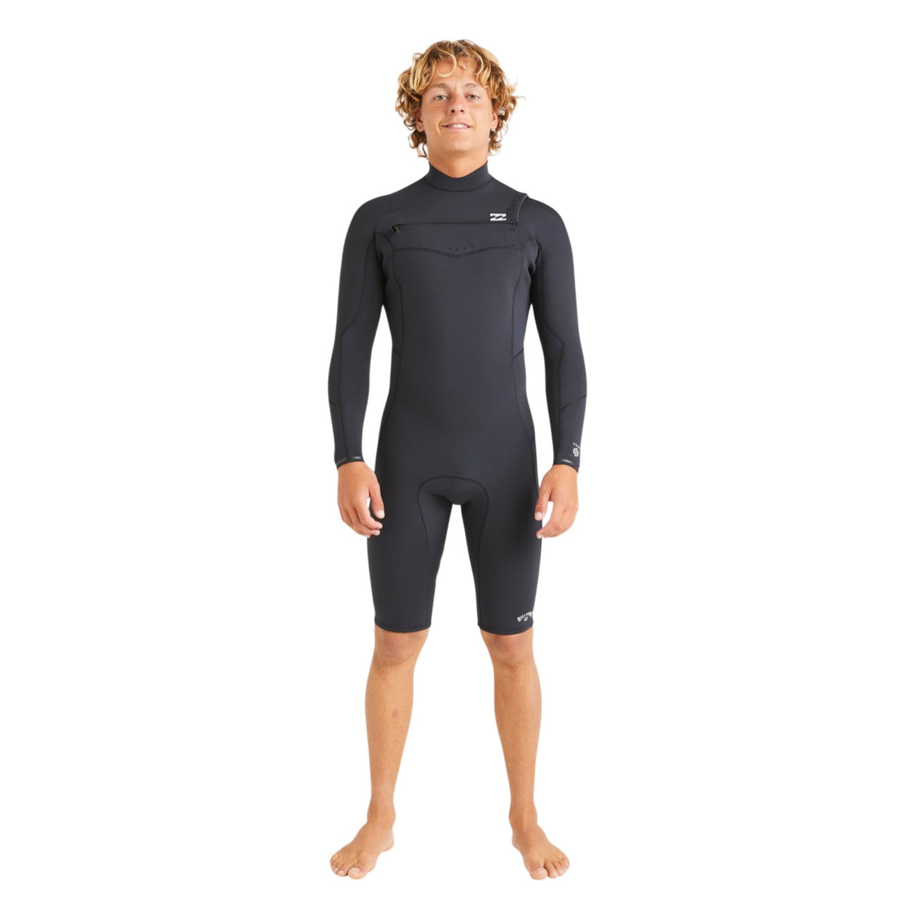 Billabong | Men Absolute Natural Chest Zip Long Sleeves Shorty - 2/2mm