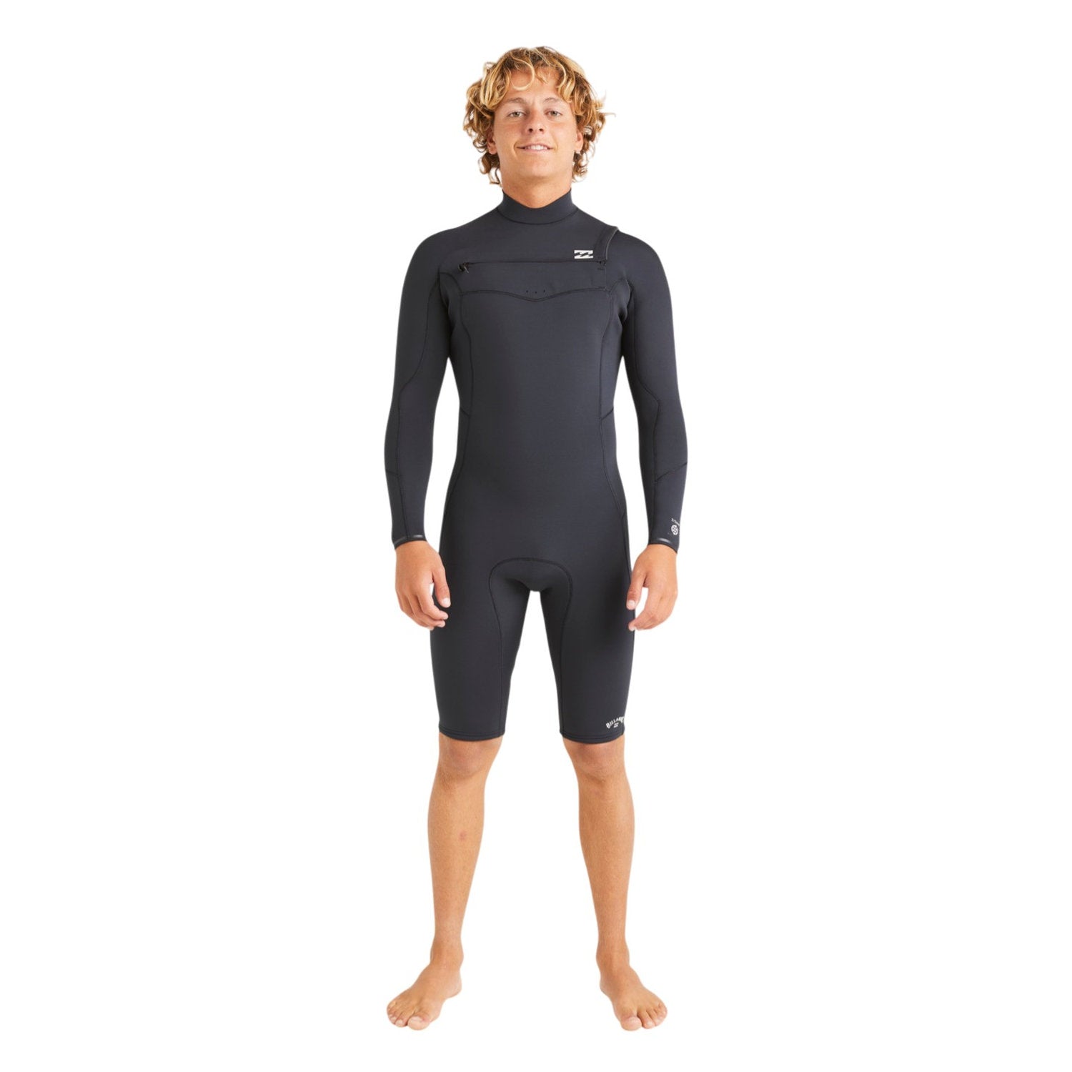 Billabong | Men Absolute Natural Chest Zip Long Sleeves Shorty - 2/2mm