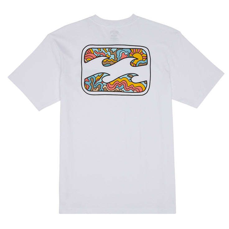 Billabong | Tee Shirt Garçon Crayon Wave - White