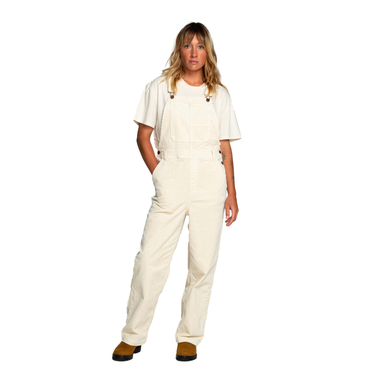 Billabong | Looking For You Dungarees - Antique White