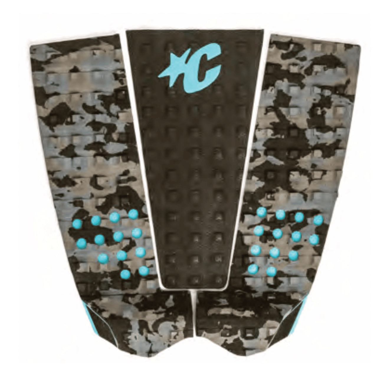 Creatures | Italo Ferreira Lite Tail Pad - Carbon Camo Fluro Blue Black