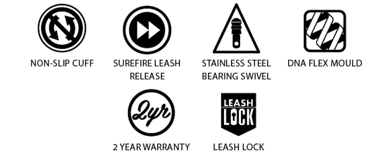 Creatures Of Leisure | Surf Foil / SUP Foil Leash Coiled Cheville 6' - 7mm