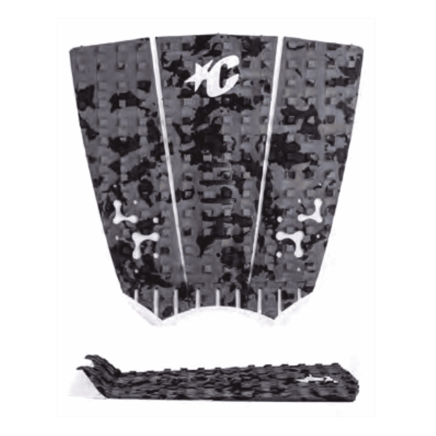 Creatures | Mick Fanning Loc-Lite Ecopure Tail Pad - Carbon Camo Platinium