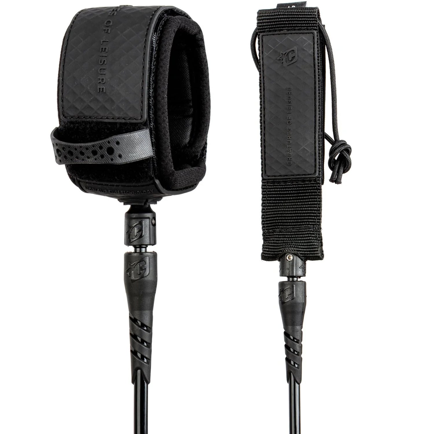 Creatures | Reliance Longboard Ankle 10' Leash - Black