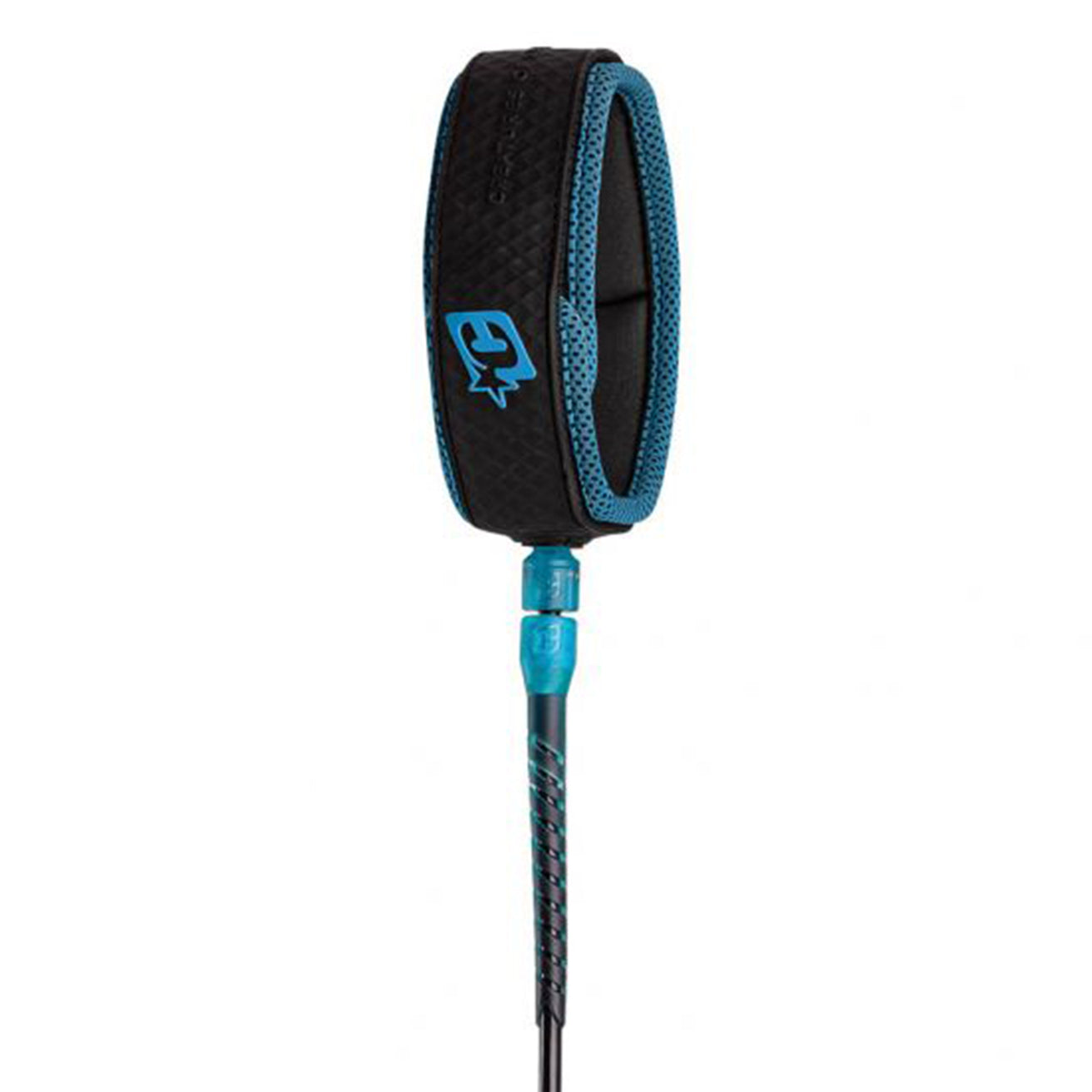 Creatures | Reliance Longboard Knee 9' Leash - Black Cyan
