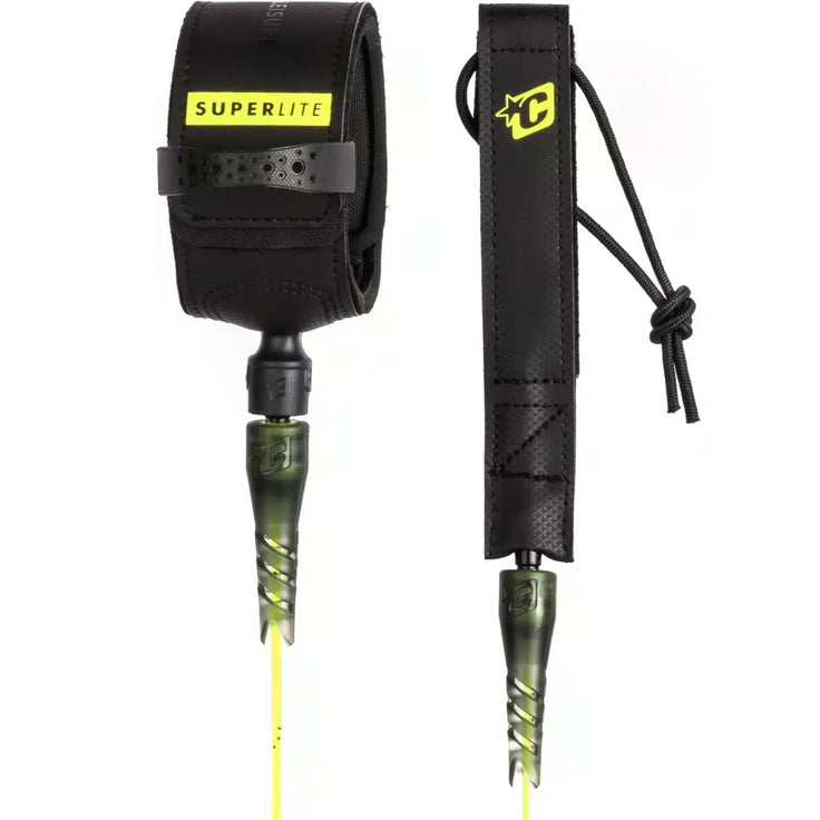 Creatures | Superlite Lite 6' 5mm Leash - Fluro Lime Speckle Black