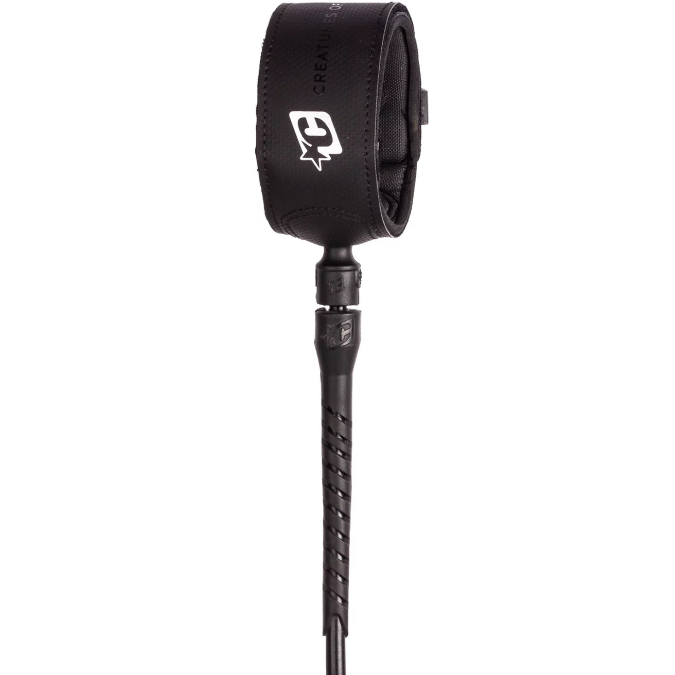 Creatures | Superlite Longboard Ankle 9' Leash - Black Silver