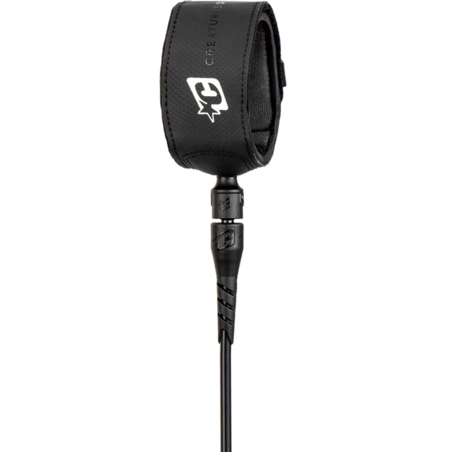 Creatures | Superlite Pro 6' 7mm Leash - Black Silver