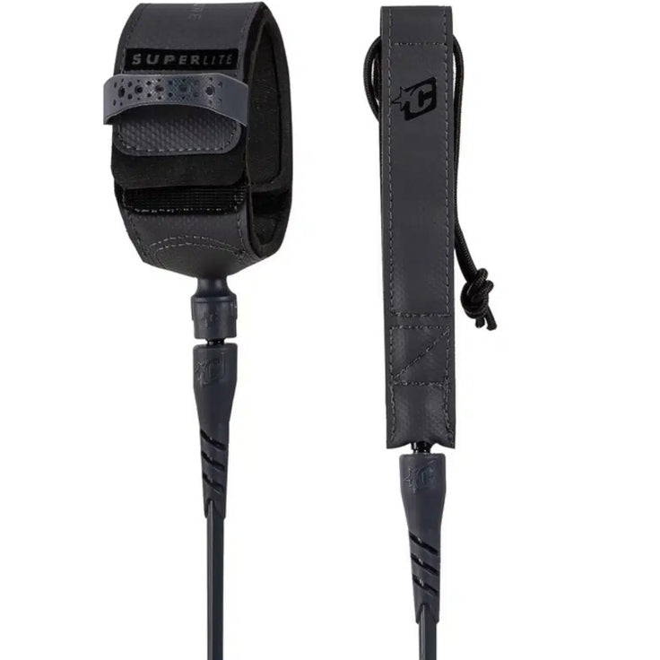 Creatures | Superlite Pro 6' 7mm Leash - Black Silver