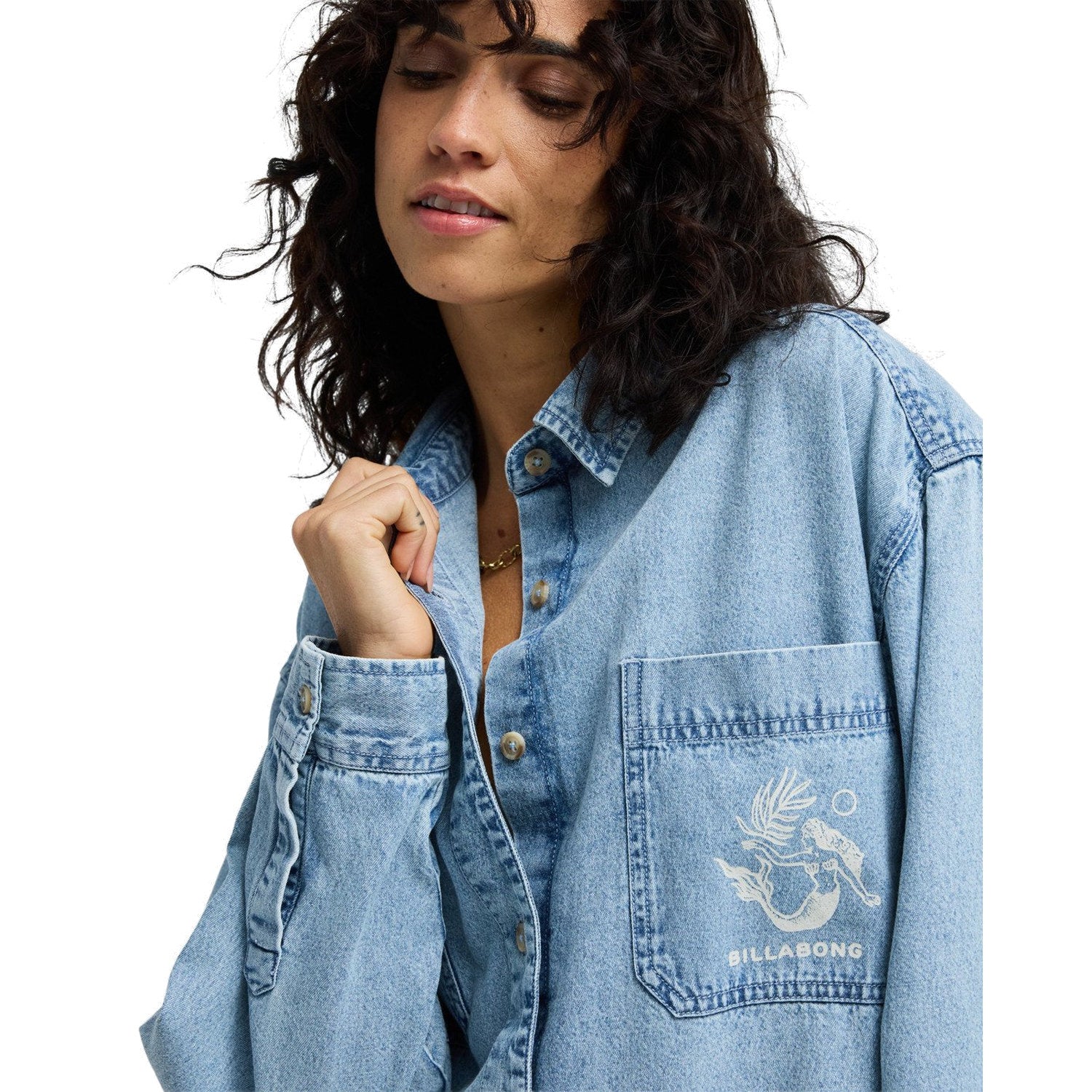 Billabong | Women Down The Coast Woven Top Shirt Long Sleeves
