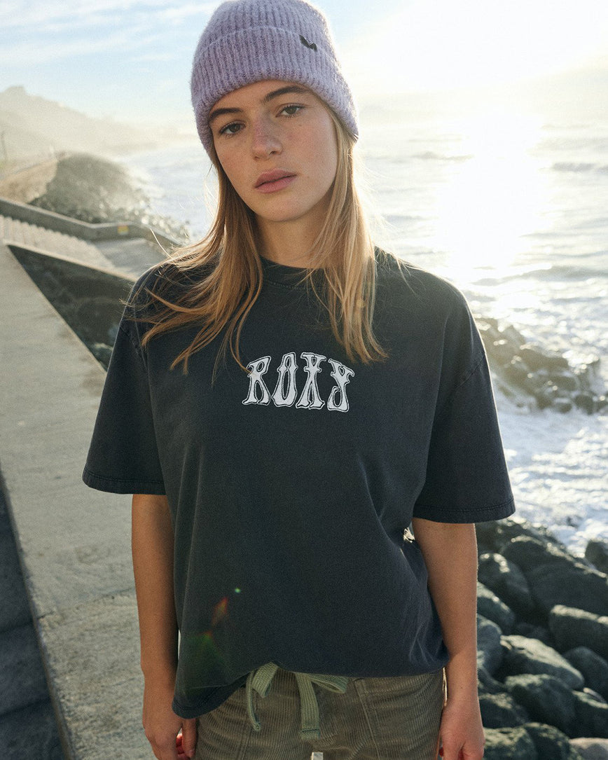 Roxy | T-Shirt à Manches Courtes Femme Talloversize Washed