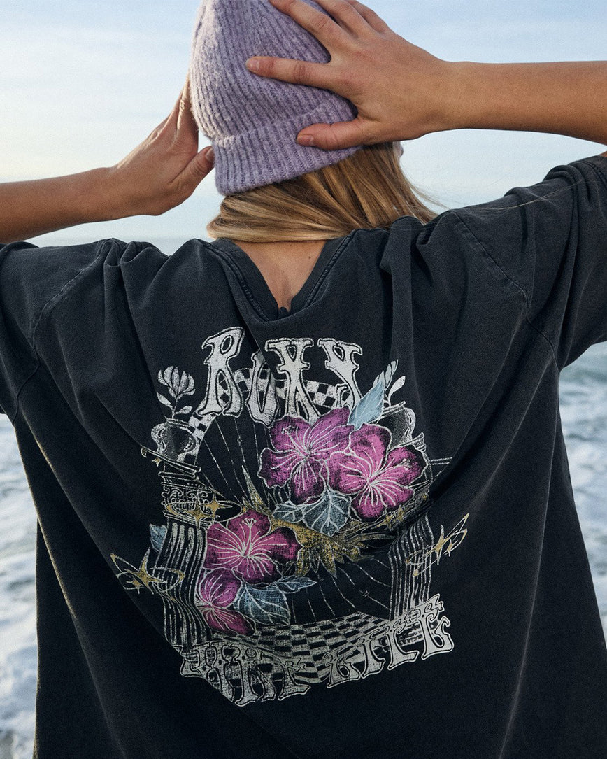 Roxy | T-Shirt à Manches Courtes Femme Talloversize Washed