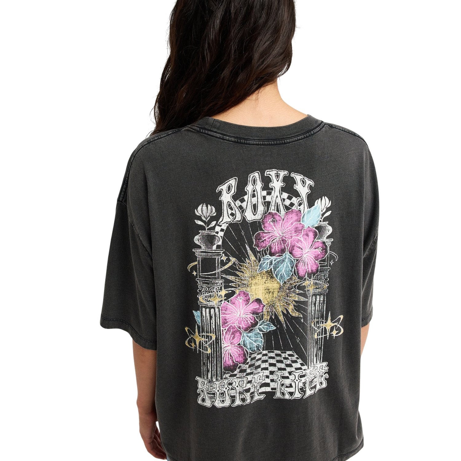 Roxy | T-Shirt à Manches Courtes Femme Talloversize Washed