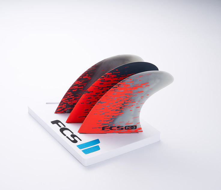 FCS | Fin PC3 Red Smoke Tri Fin Set