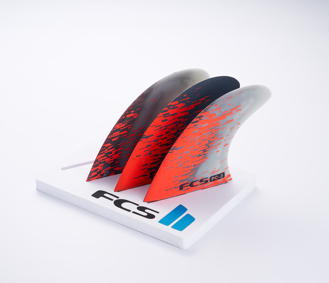 FCS | Fin PC3 Red Smoke Tri Fin Set