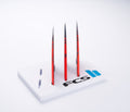 FCS | Fin PC3 Red Smoke Tri Fin Set