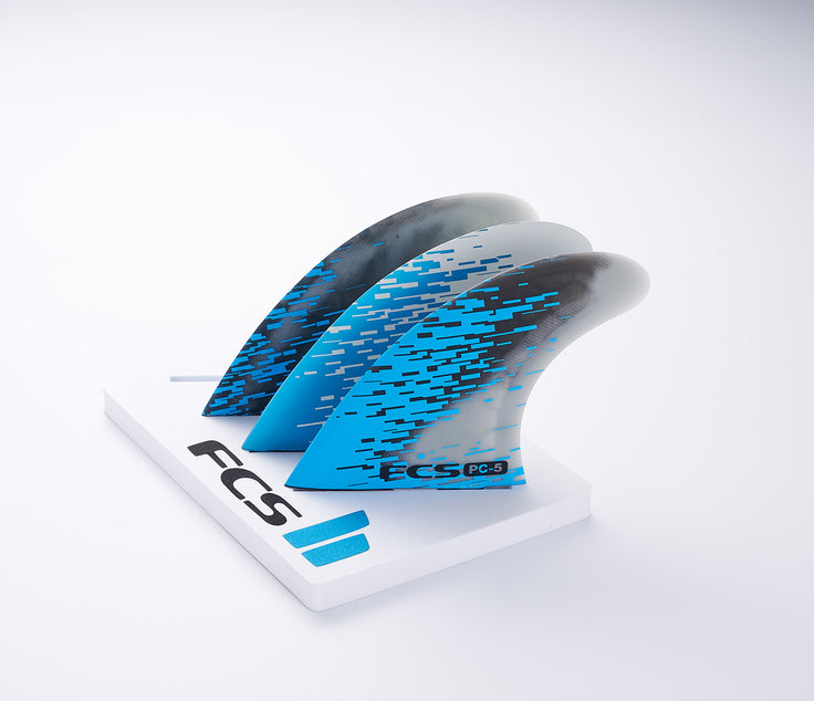 FCS | Fin PC5 Blue Smoke Tri Fin Set