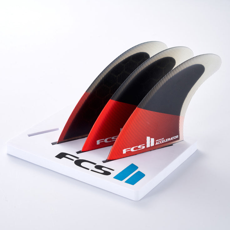 FCS | FCS II Accelerator PC Red/Black Tri Fin Set