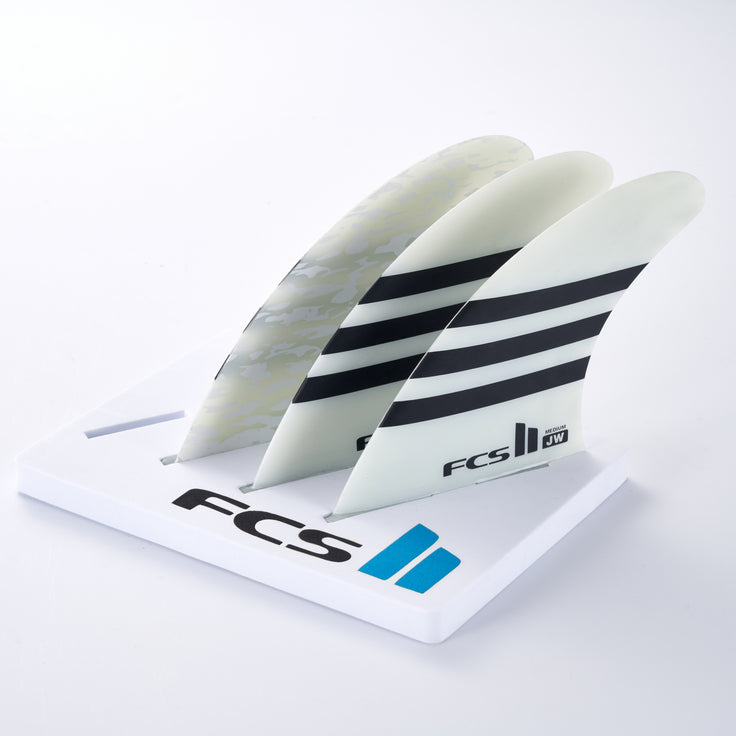FCS | FCS II Jw PC Black/White Tri Fin Set