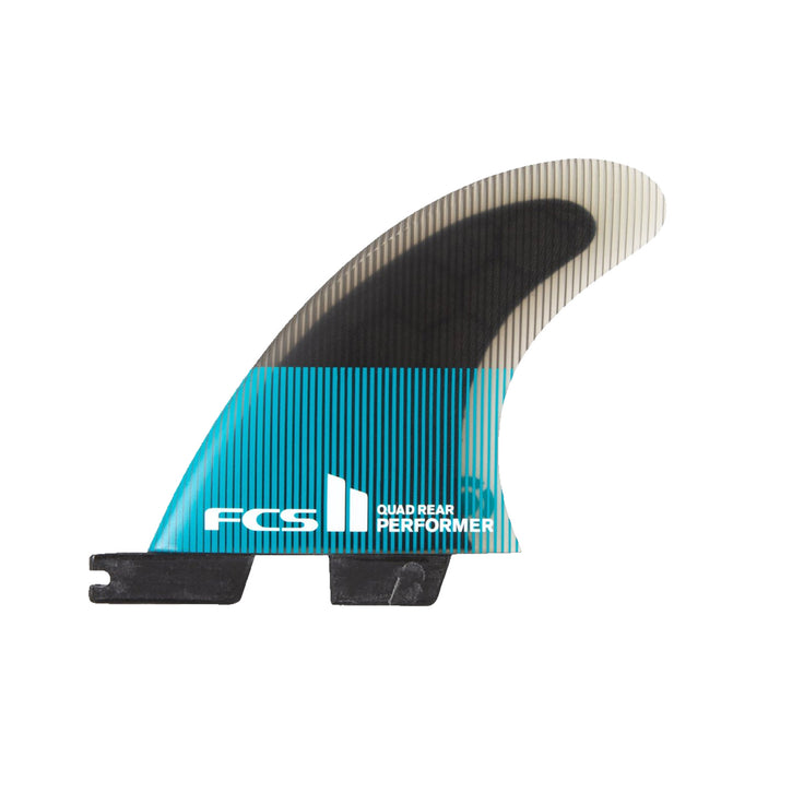 FCS | FCS II Performer PC Teal/Black Quad Rear/Side Fins