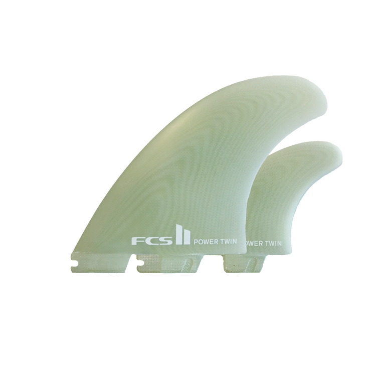 FCS | FCS II Power Twin PG Clear Twin + 1  Fin Set