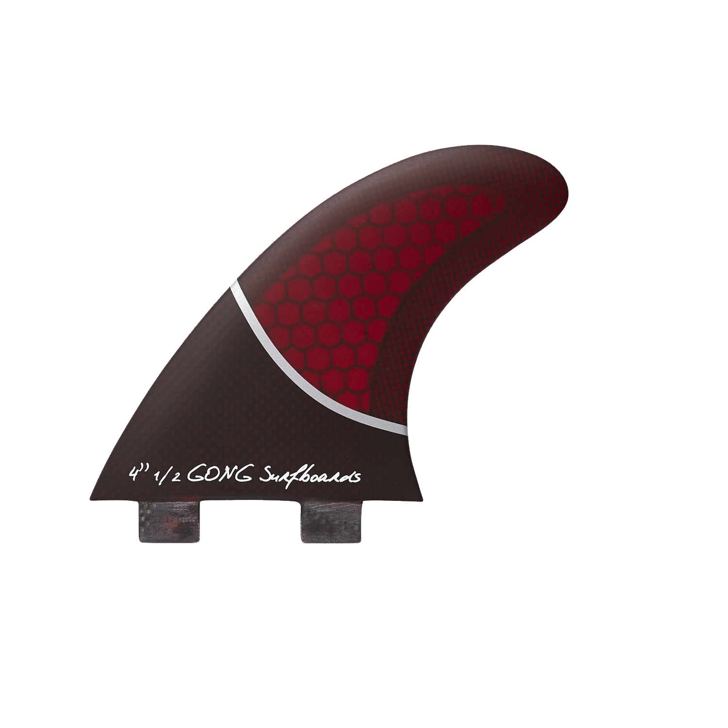 GONG | Center Fin Red Honeycomb 115mm 4" 1/2