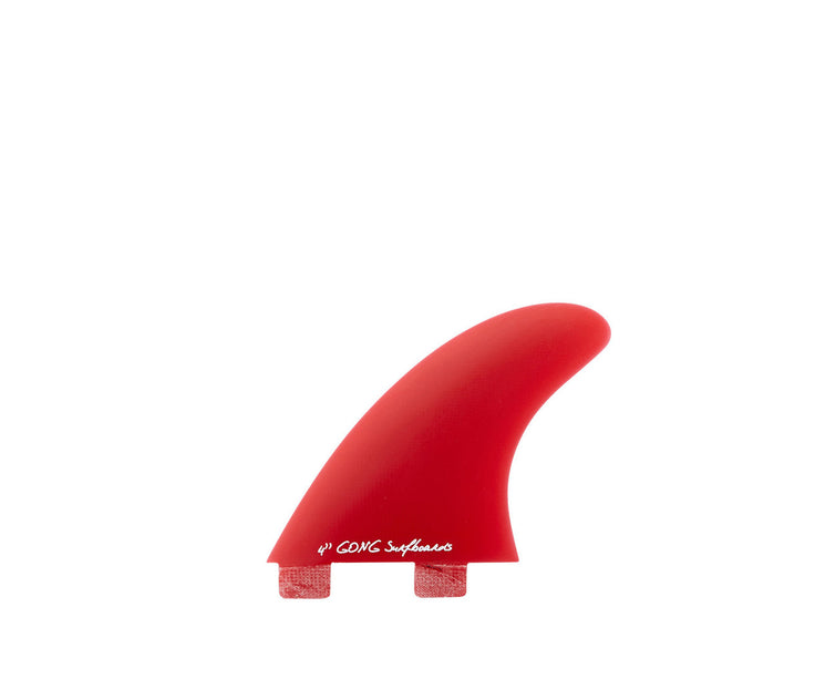GONG | Fin Set Side Or Quad Front Red Full Fiber 100mm 4''