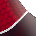 GONG | Fin Set Side Or Quad Front Red Honeycomb 115mm 4" 1/2