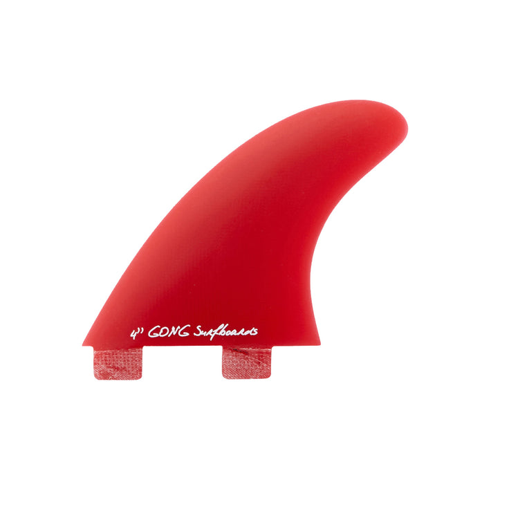 GONG | Fin Set Side Or Quad Rear Red Full Fiber 100Mm 4" Second Hand 6907
