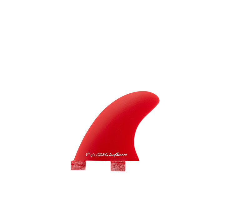 GONG | Fin Set Side Or Quad Rear Red Full Fiber 90mm 3'' 1/2