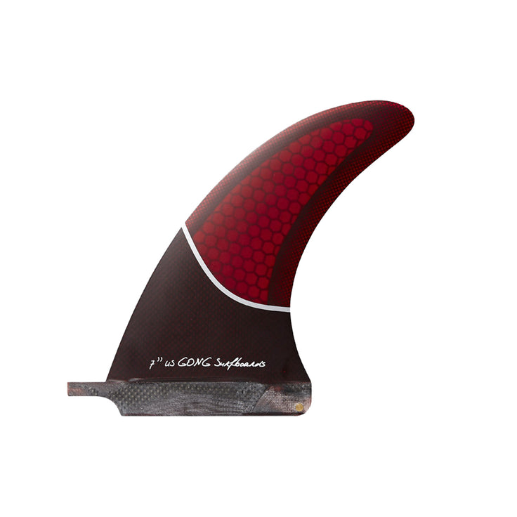 GONG | Fin US Red Honeycomb 7" 180mm