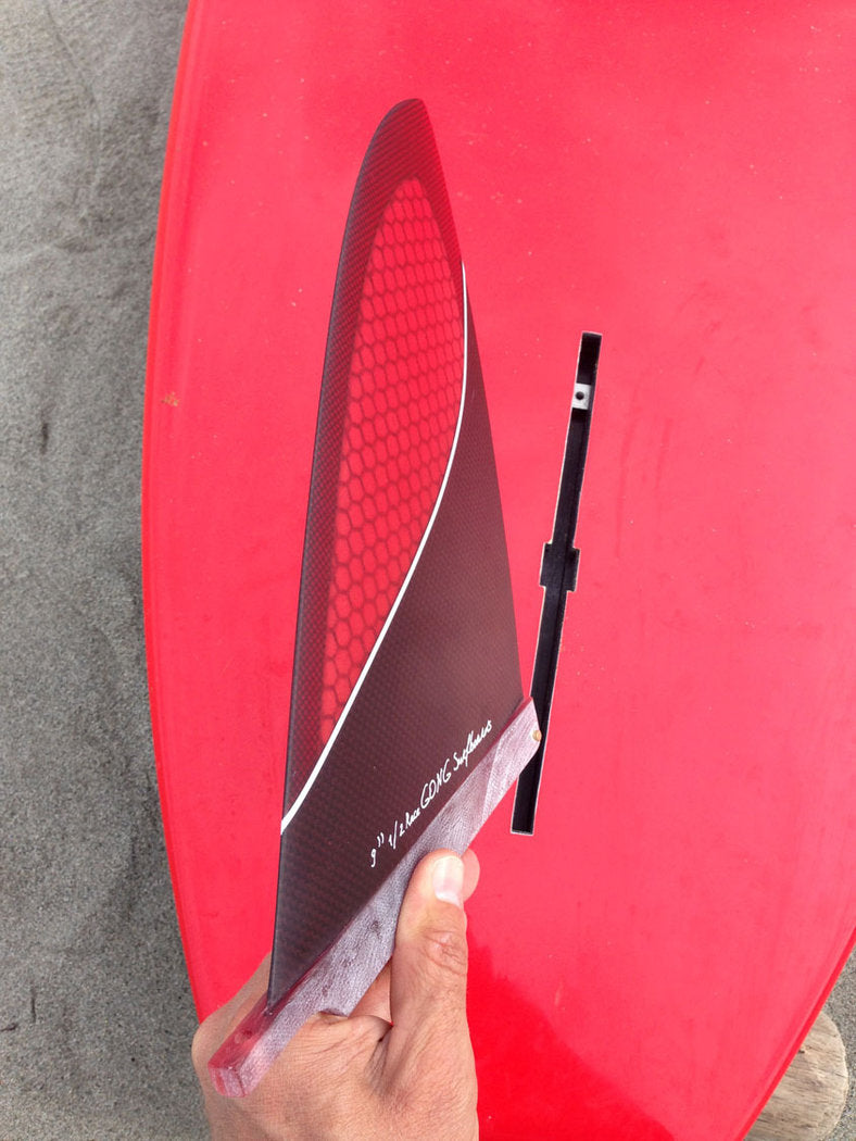 GONG | Fin US Red Honeycomb Race 9.5" 240mm