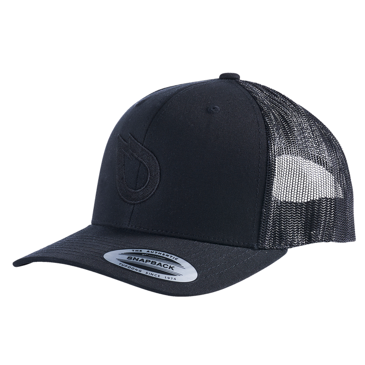 GONG | Black Flame Ball Trucker Cap