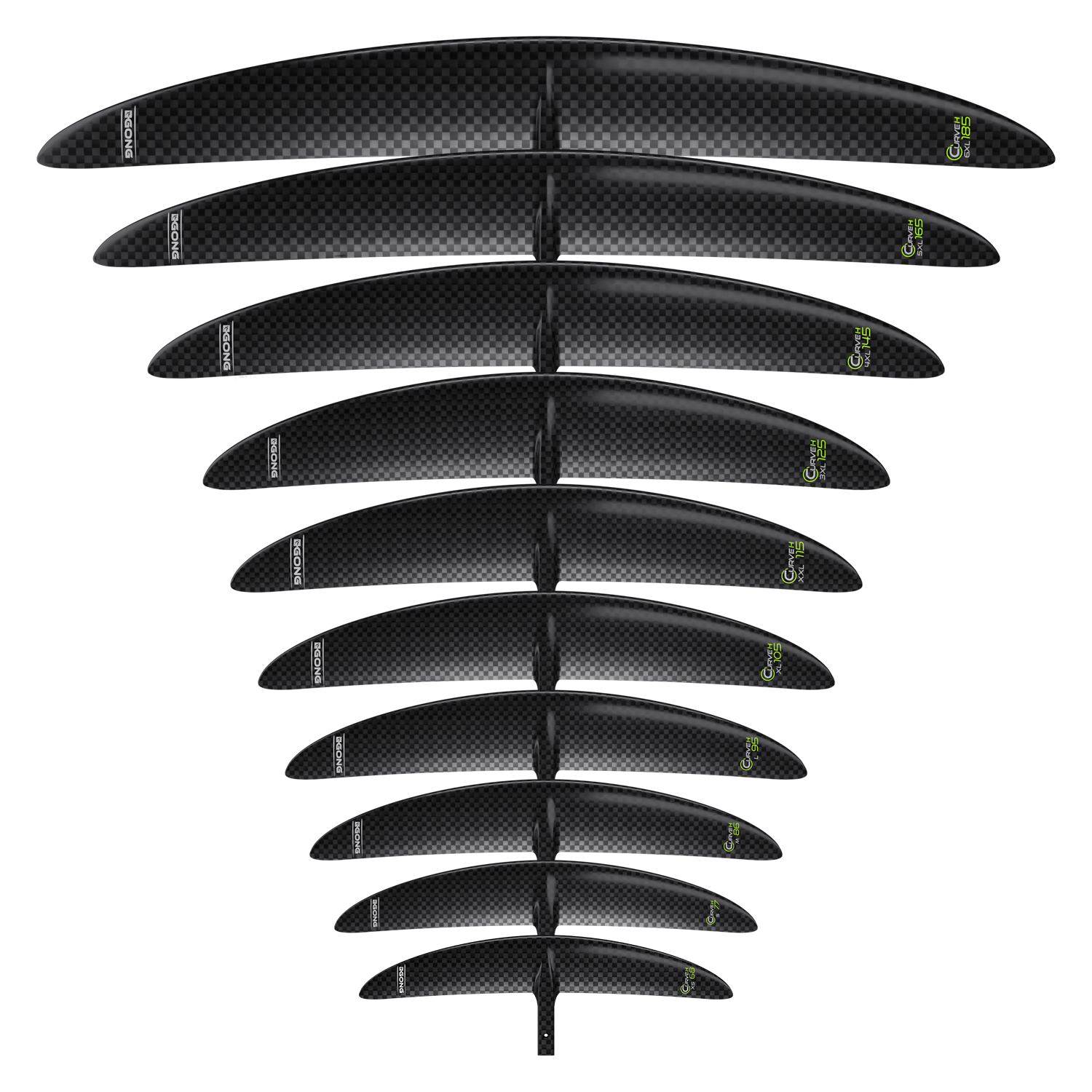 GONG | Foil Front Wing Curve H V2 - Black