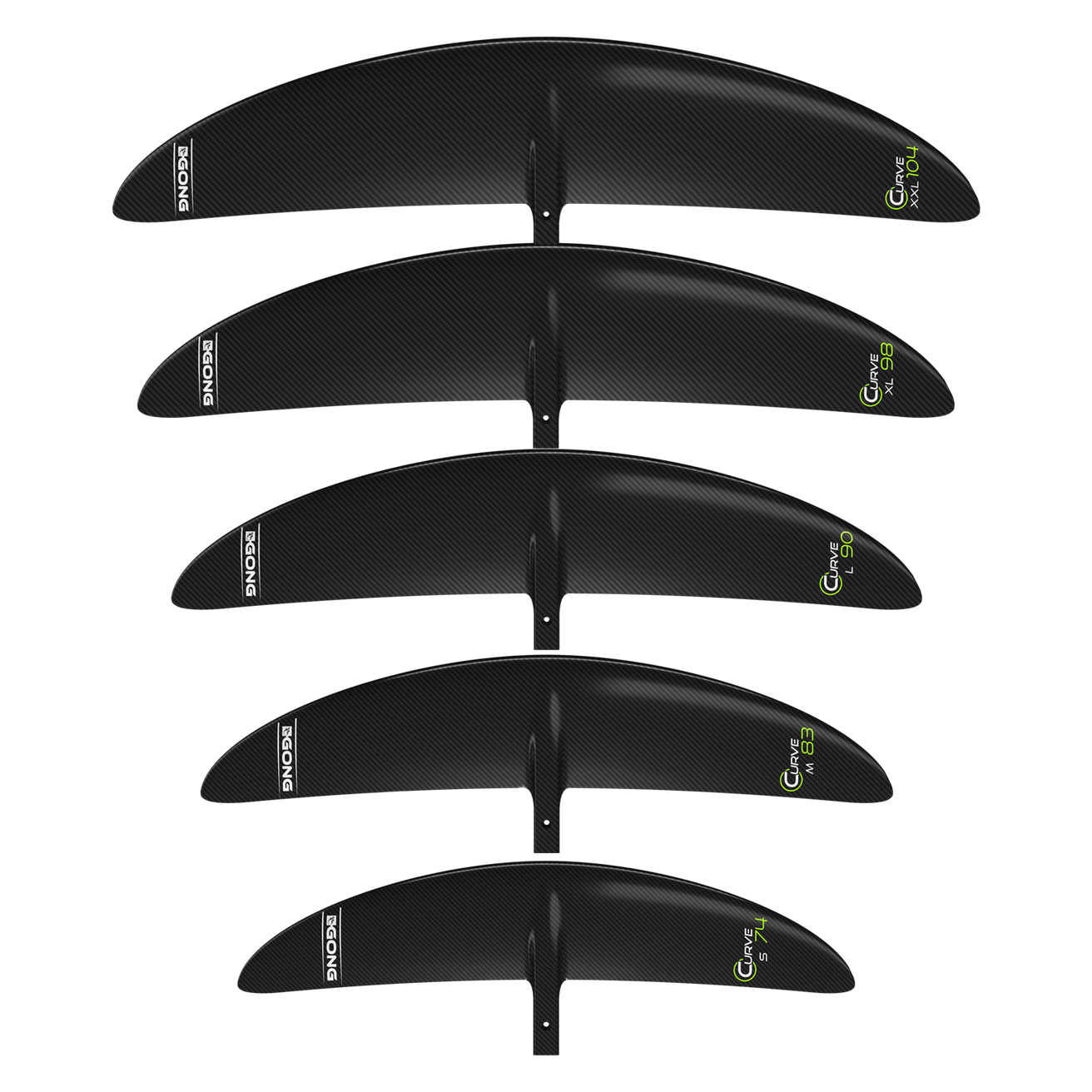GONG | Foil Front Wing Curve V2 - Black