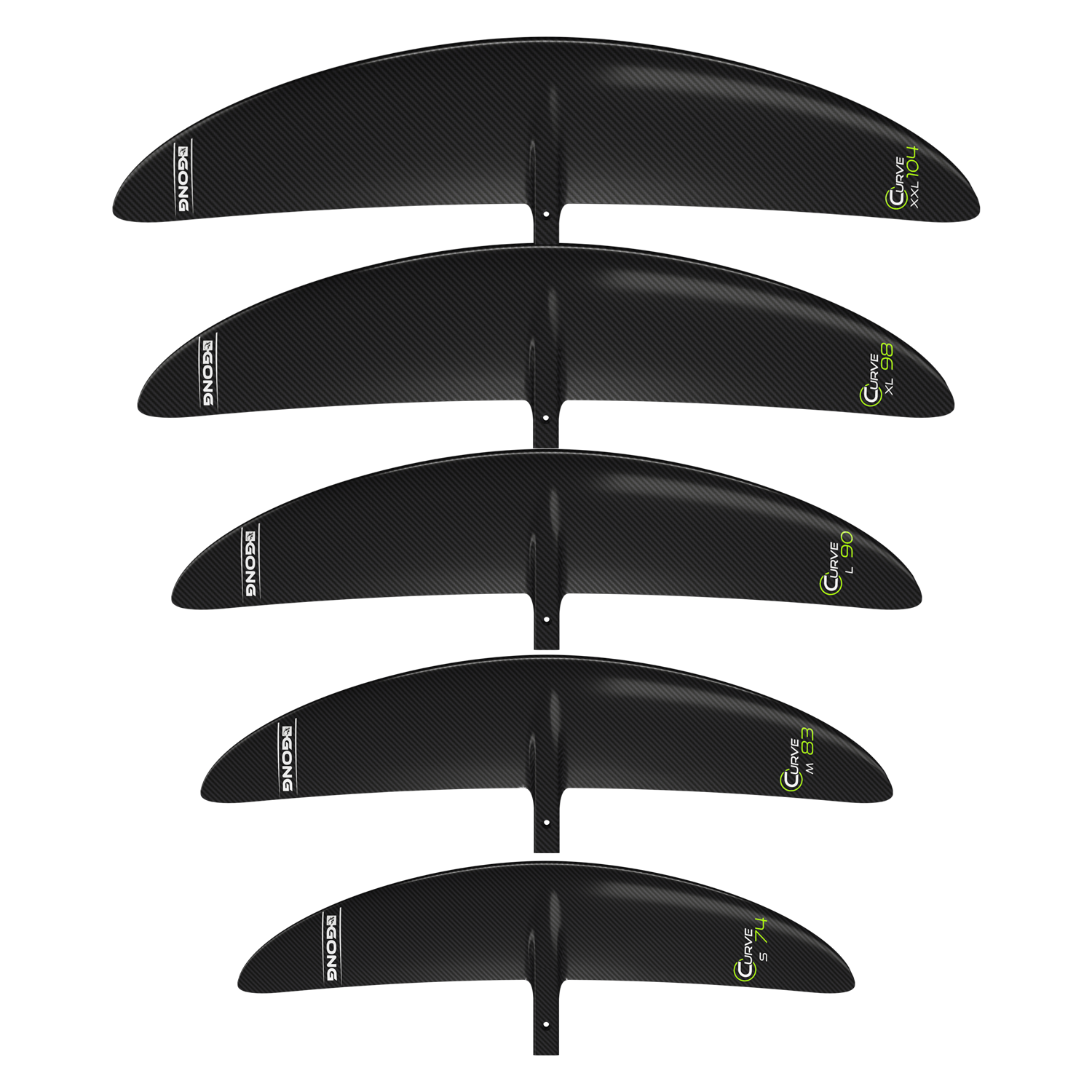 GONG | Foil Front Wing Curve V2 - Black