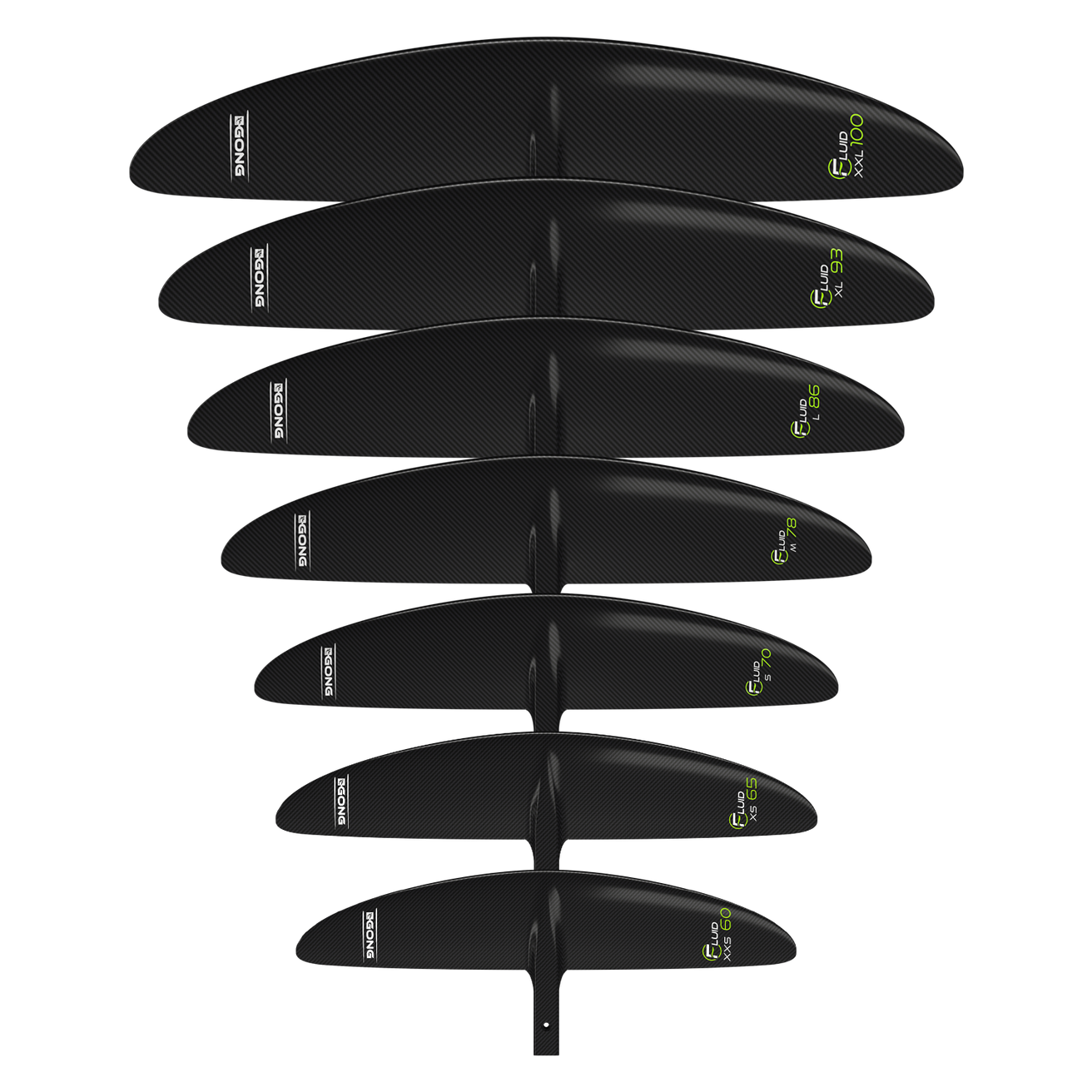 GONG | Foil Front Wing Fluid V2 - Black