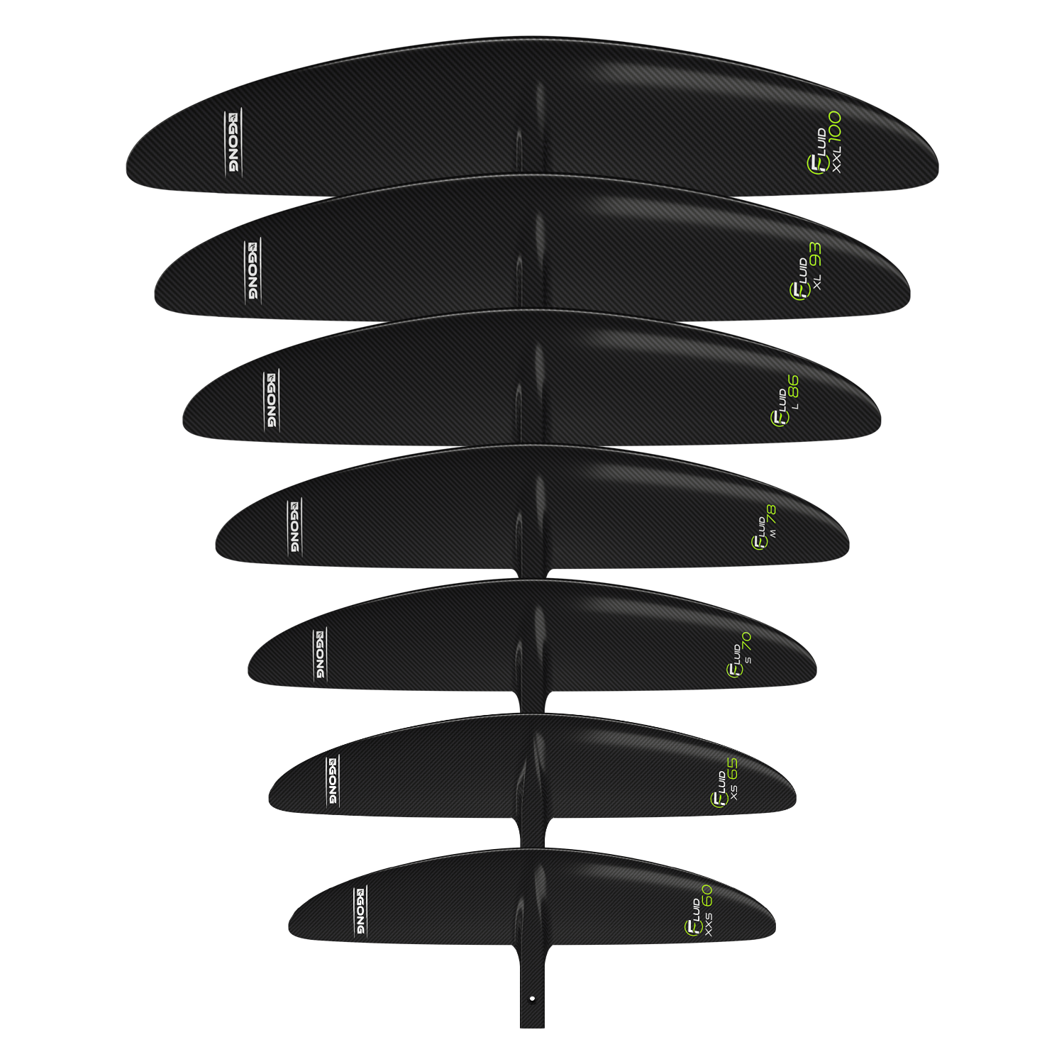 GONG | Foil Front Wing Fluid V2 - Black