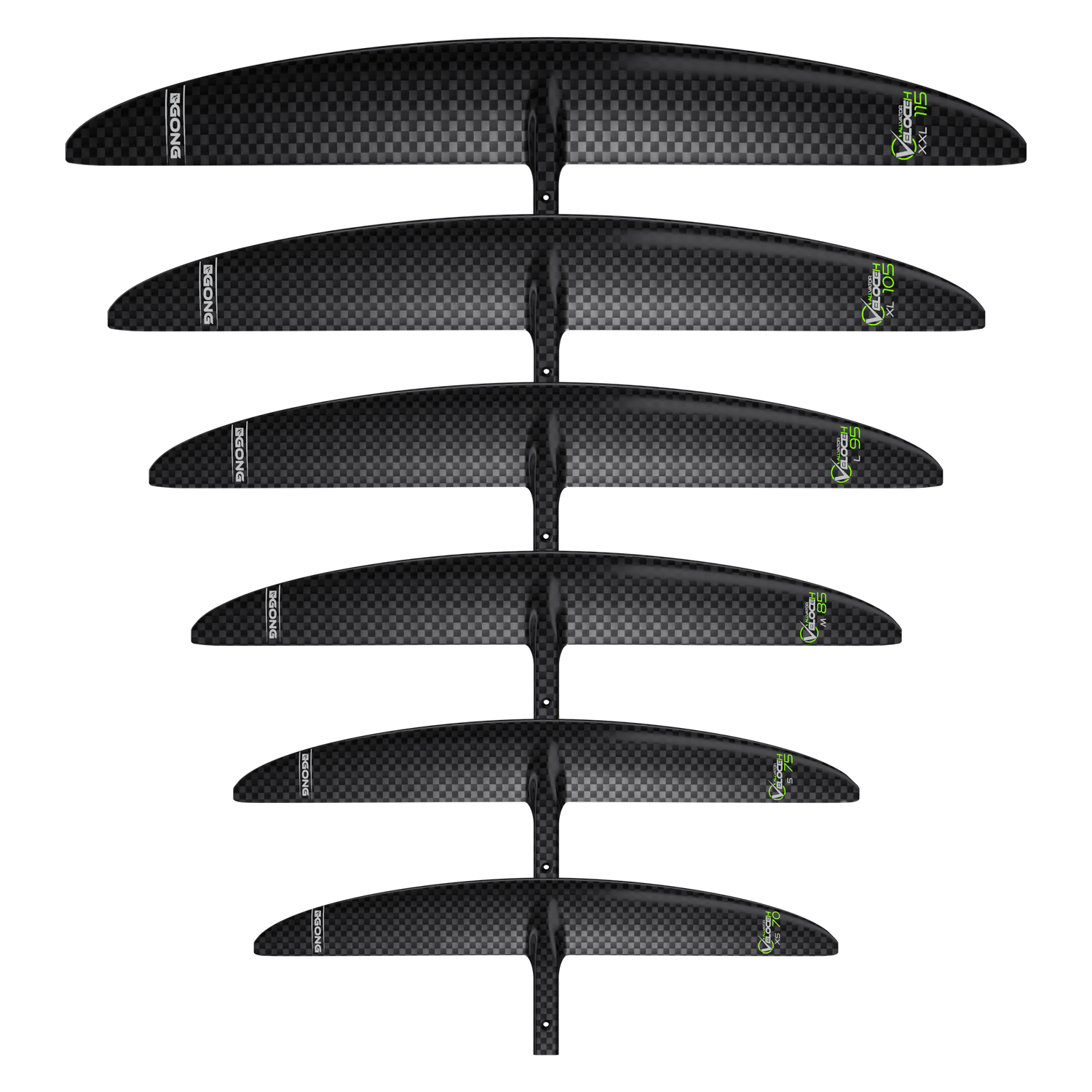 GONG | Foil Front Wing Veloce H V2 - Black