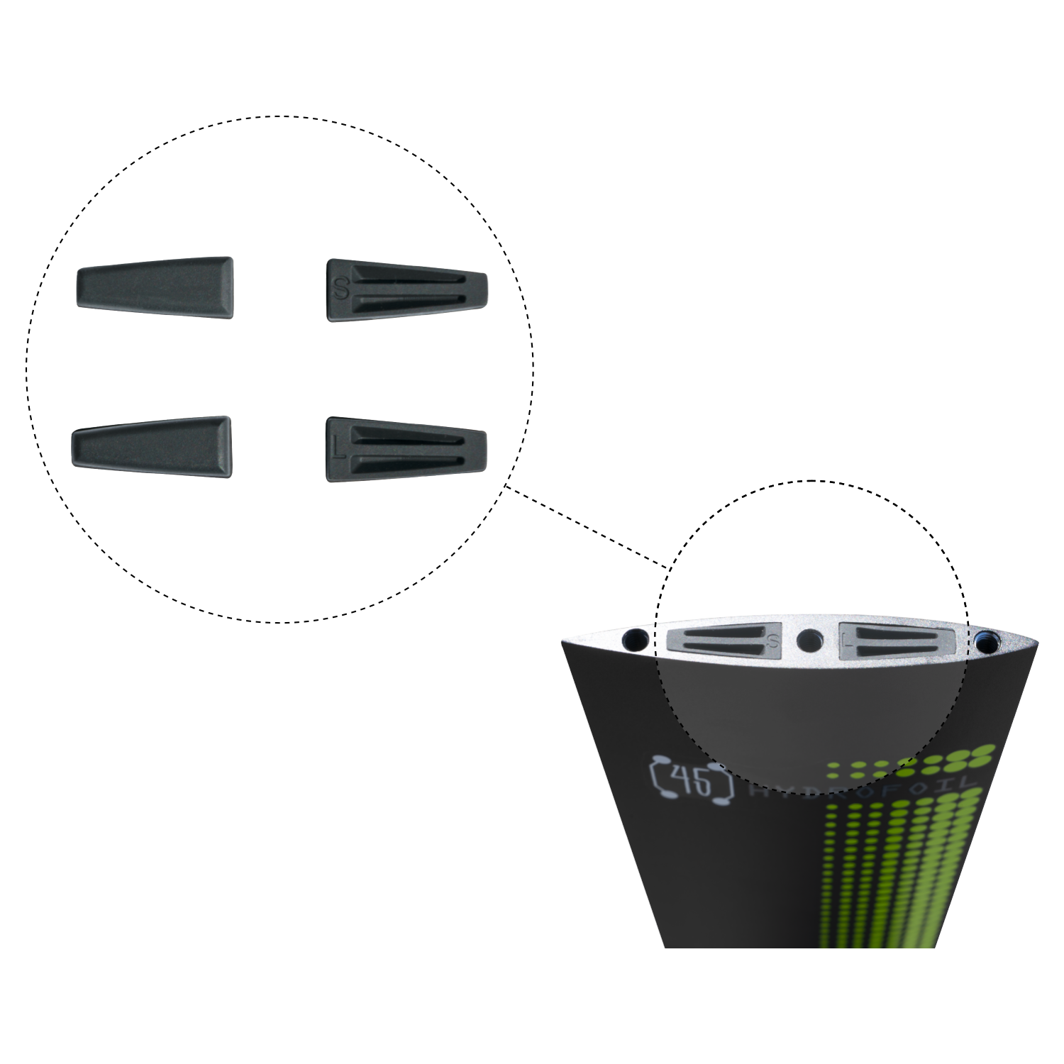 GONG | Foil Allvator Watertight Mast Plug Set
