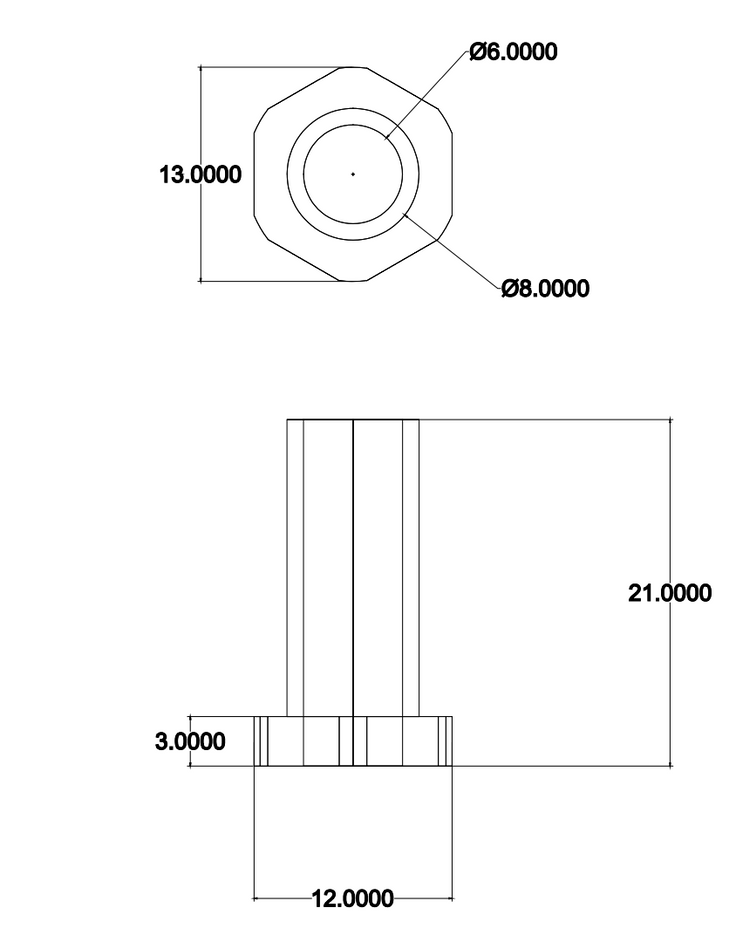 GONG | Foil Screw Insert For Carbon Mast