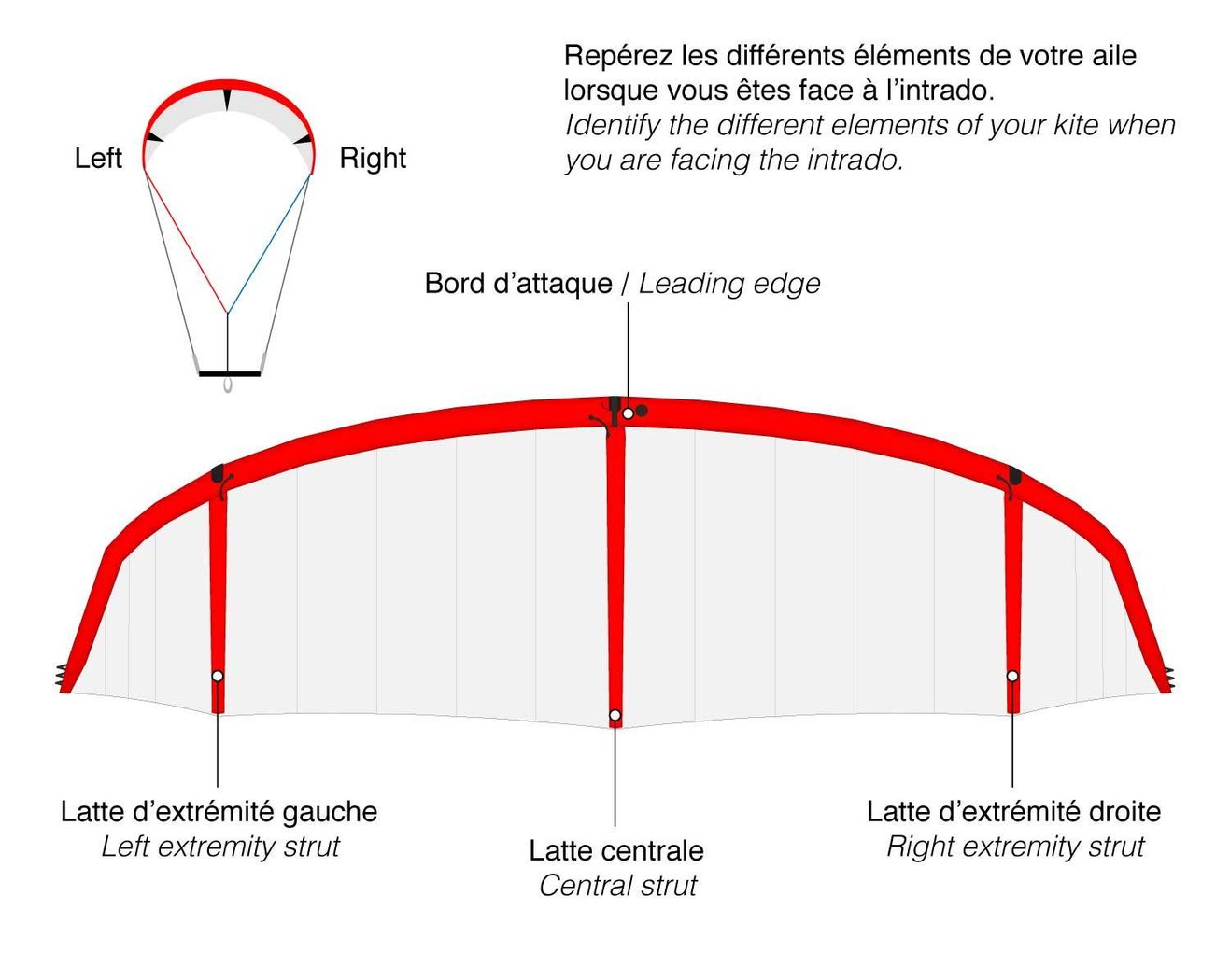 GONG | Kite Strutless 2017 Bladder - Leading Edge