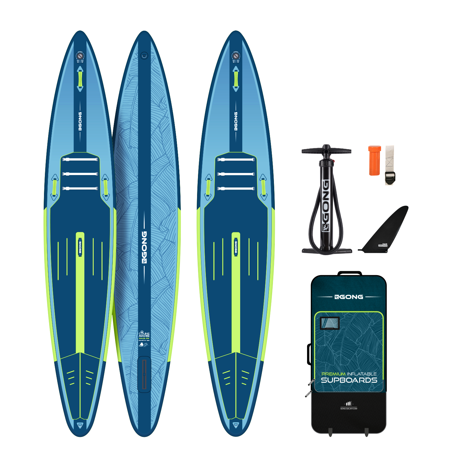 GONG | SUP Inflatable 12'6 Couine Marie Race Flat Water