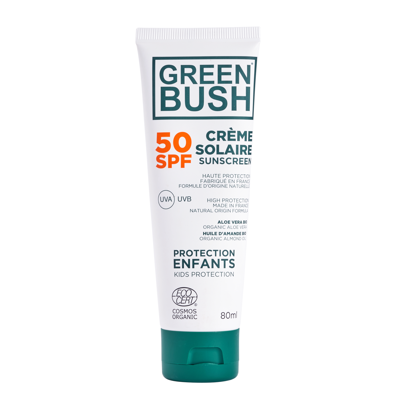 Greenbush Solar Creme Solaire Spf50  - Greenbush "Bio Cosmos" 80 Ml