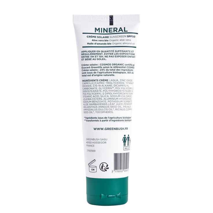 Greenbush Solar Creme Solaire Spf50  - Greenbush "Bio Cosmos" 80 Ml