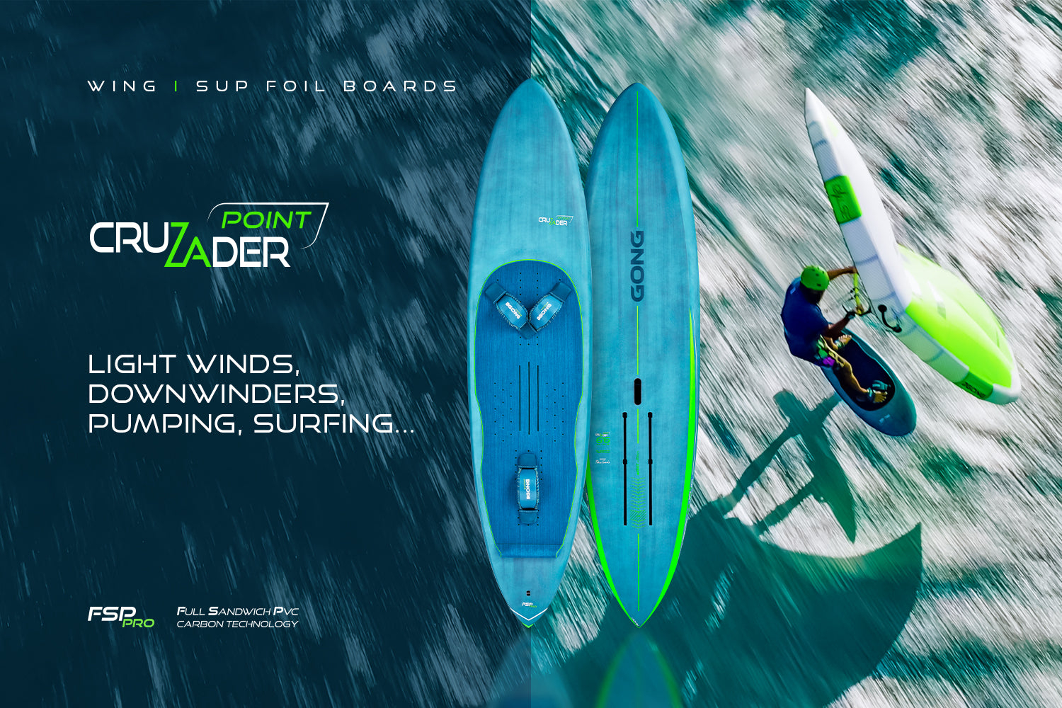 GONG Wing Foil Board Cruzader Point FSP Pro GONG Galaxy